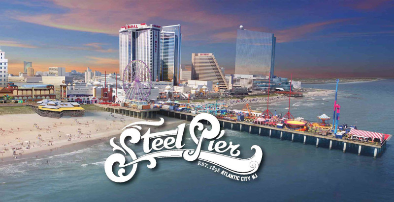 Steel pier amusement park